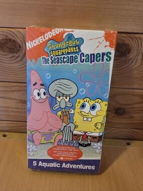Nickelodeon SpongeBob SquarePants The Seascape Capers VHS - NEW Sealed